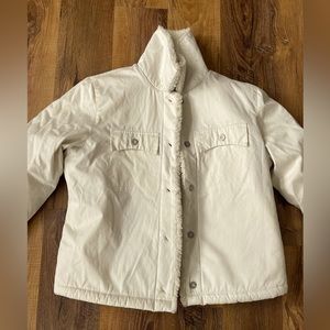 Ladies, medium, warm, Oakley 90s  Jacket, silver bottoms, cream, cotton, pockets